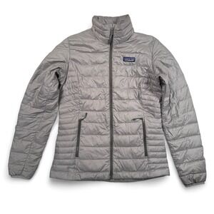Patagonia Down Sweater Puffer Jacket Womens XS Gray Lightweight Warm‎